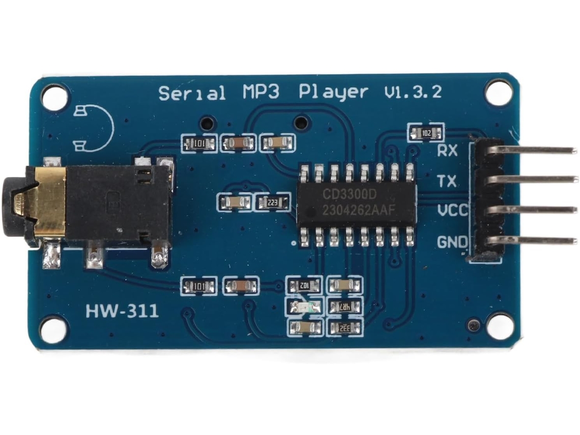 Haofy MP3/WAV Player Card, Módulo de Música com Controle Simples, Memória de Prêmio para Leonardo, Due