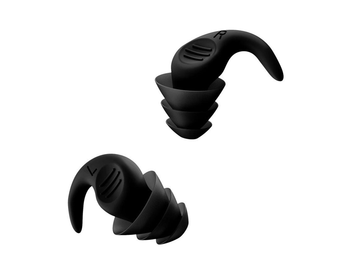 Protetor Auricular Infantil Elysve, Silicone, Preto