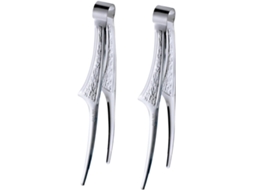 Conjunto De 2 Pinças Para Churrasco Hemobllo, Pinças Versáteis Para Cozinha E Churrascaria, Curvas E Duráveis
