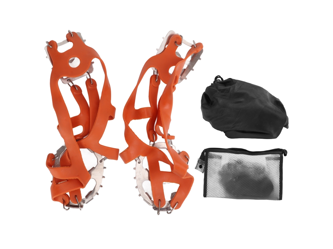 Garras de Escalada de Gelo Laranja M com Saco
