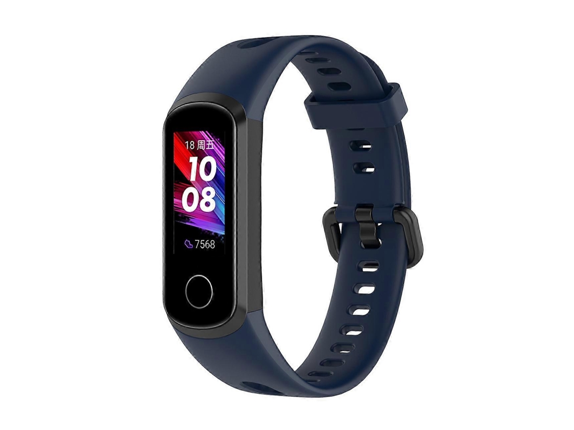 Pulseira De Silicone Com Fivela Metálica Para Huawei Honor Band 5i / Band 4, Tamanho Único (rosa Flor De Cerejeira).