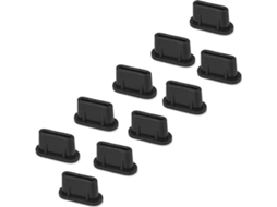 10 Unidades De Proteção Contra Póls Usb-c Em Preto