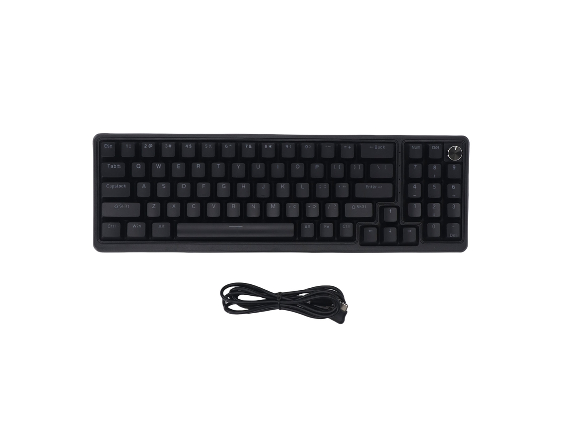 Teclado Mecânico para Jogos LAXISCREED compacto de 78 Teclas, iluminação Rgb, interruptores azuis