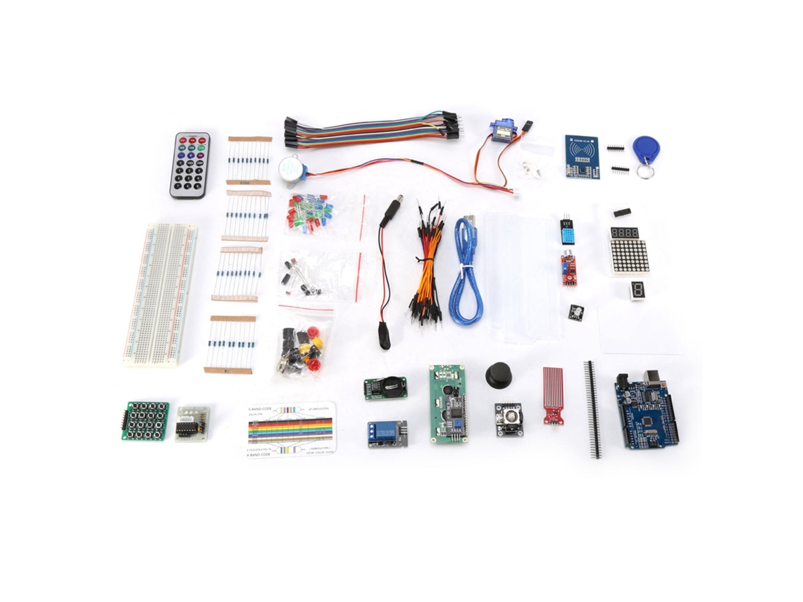 Kit De Aprendizagem Com Motor Passo A Passo Rfid, Sensor De Som E Monitorização De Temperatura - Laxiscreed