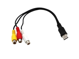 Cabo Usb Para 3rca Usb Fêmea Para 3 Rca Rgb Vídeo Av Composto Adaptador Cabo De Conversão Conector Aquaforge