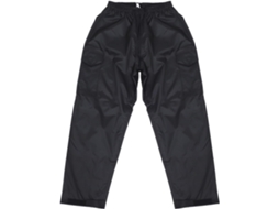 Calça De Chuva, Tamanho M, Preta, Impermeável, Dupla Camada Com Comartimentos.