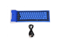 Teclado Silicone Sem Fio Bluetooth LAXISCREED à Prova D'água Dobrável