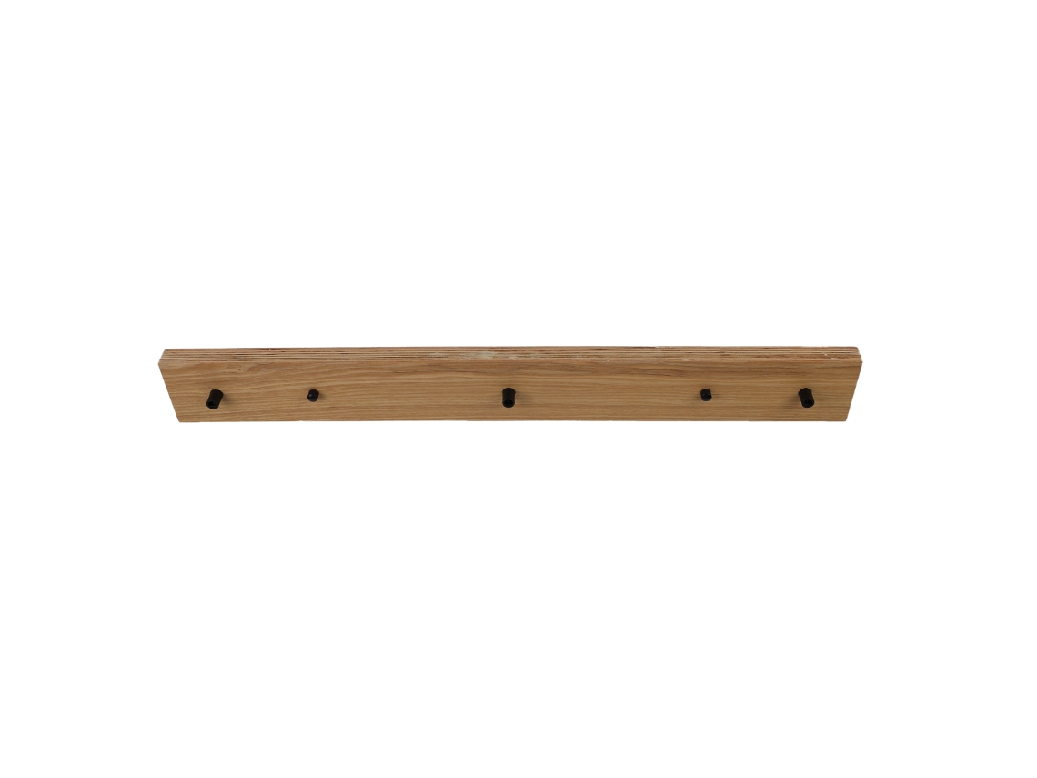 Placa De Teto Suspensa Para Lâmpada Combinada Com Régua Universal De Madeira 70 Cm Para 2 Ou 3 Lâmpadas Alpinaluz