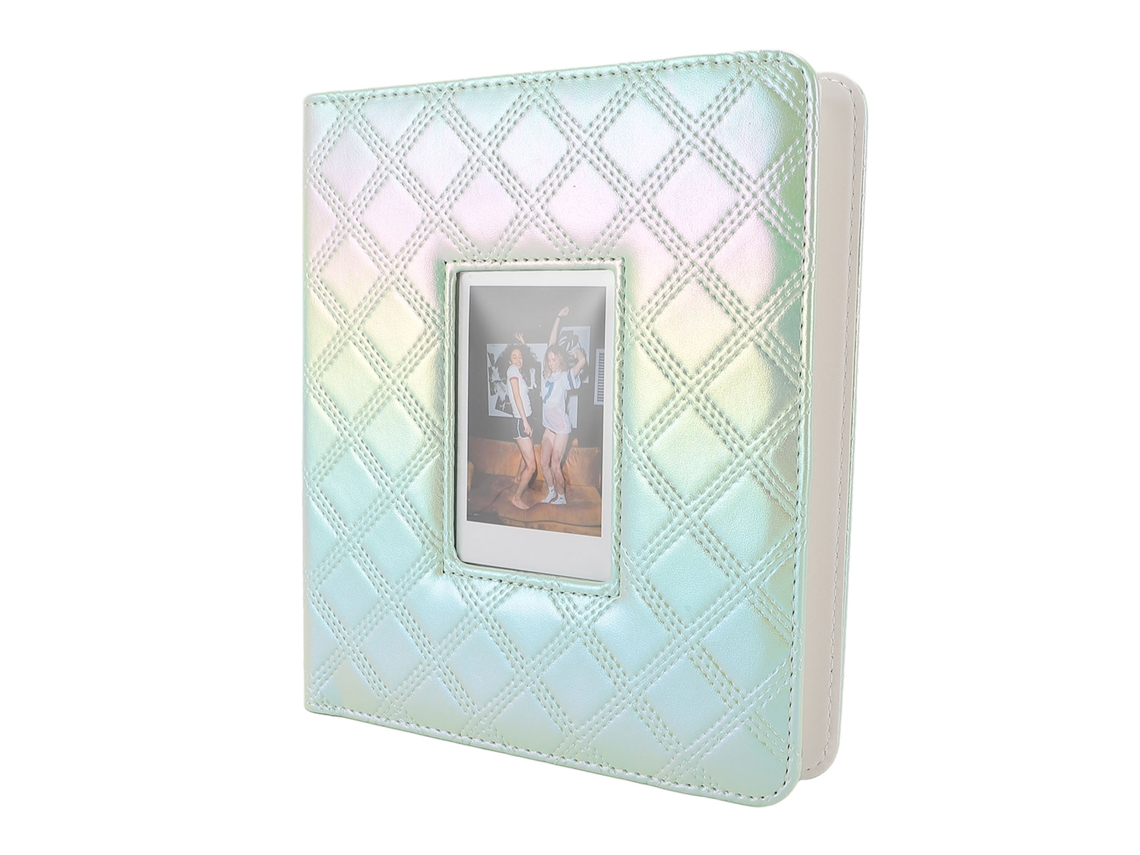 Photo Album 36 Pages 288 And 1 Pockets Pu Leather Cover Pvc Water Proof Lining 3in Picture Album For Cards Tickets Colorful Green LAXISCREED