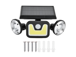 2026 luz Solar com Sensor de Movimento Led Rotativa Ip65 Impermeável para Pátio Terraço 3 Níveis Ajustáveis