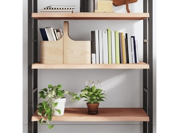 Vidaxl Prateleira De Parede 80x50x(2-4) Cm Carvalho Maciço Não Tratado
