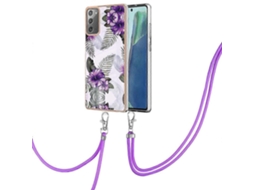 Capa De Celular Imd Tpu Galvanizada Com Cordão Para Samsung Galaxy Note20