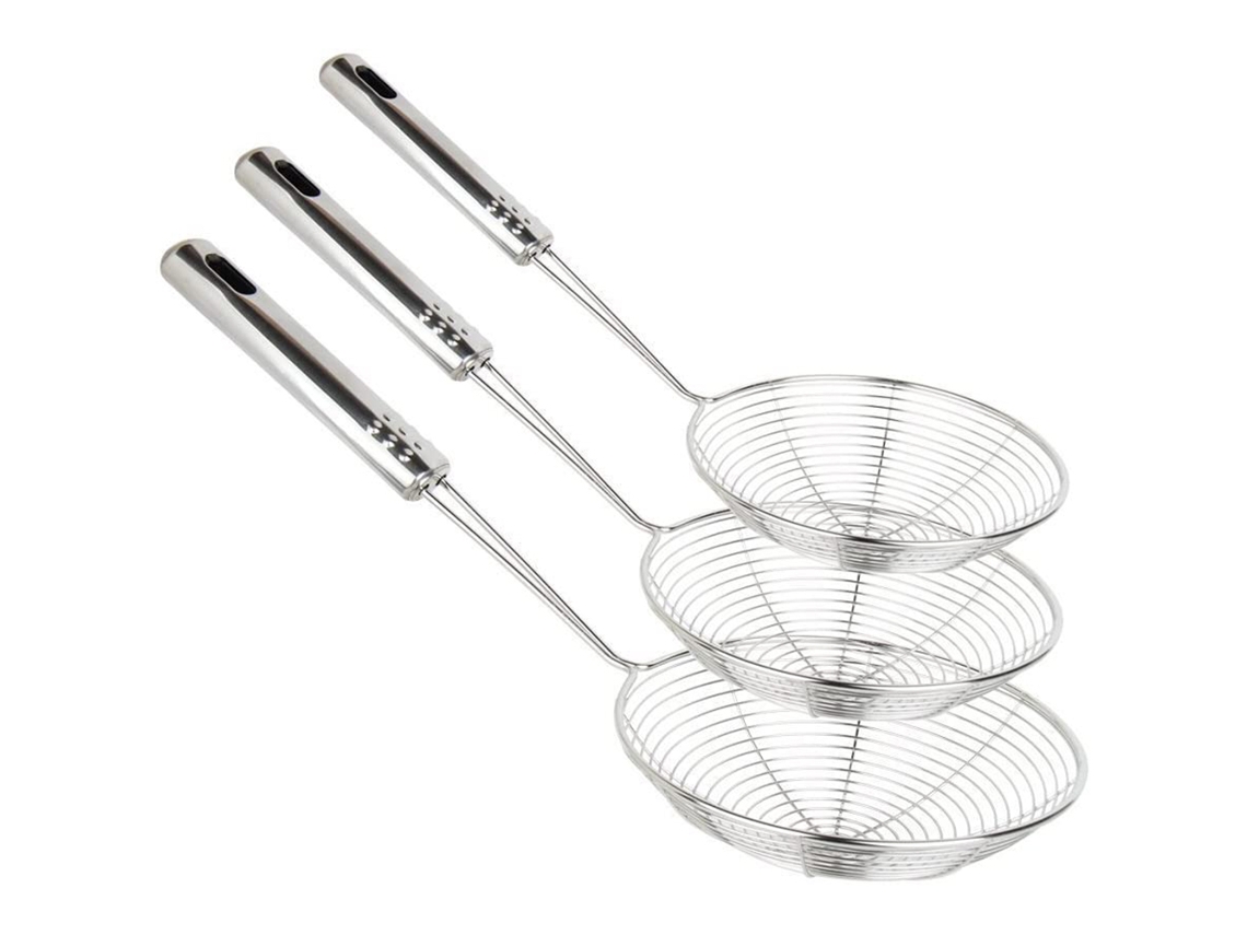 Conjunto De 3 Colheres De Macarrão Com Cabo Longo, 12+ 14 18
