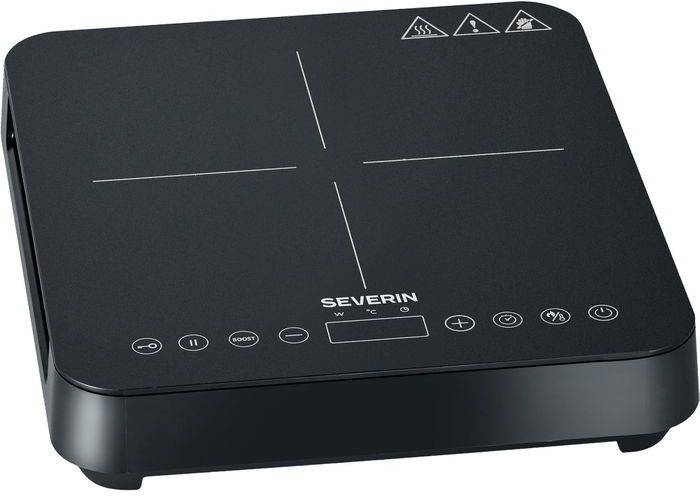 Placa de Indução Portátil SEVERIN KP1025 2000 W (1 queimador - Preto)