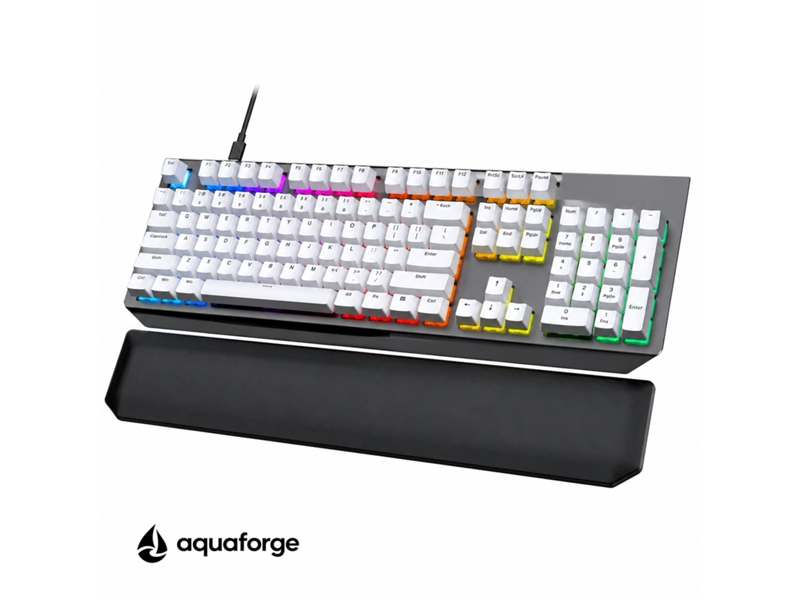 Teclado Rgb Base Metálica, Para Jogos