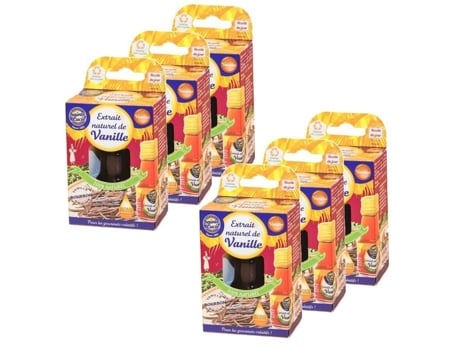 Lote 6x Extrato Natural De Baunilha Sainte Lucie Frasco 20ml Sainte Lucie