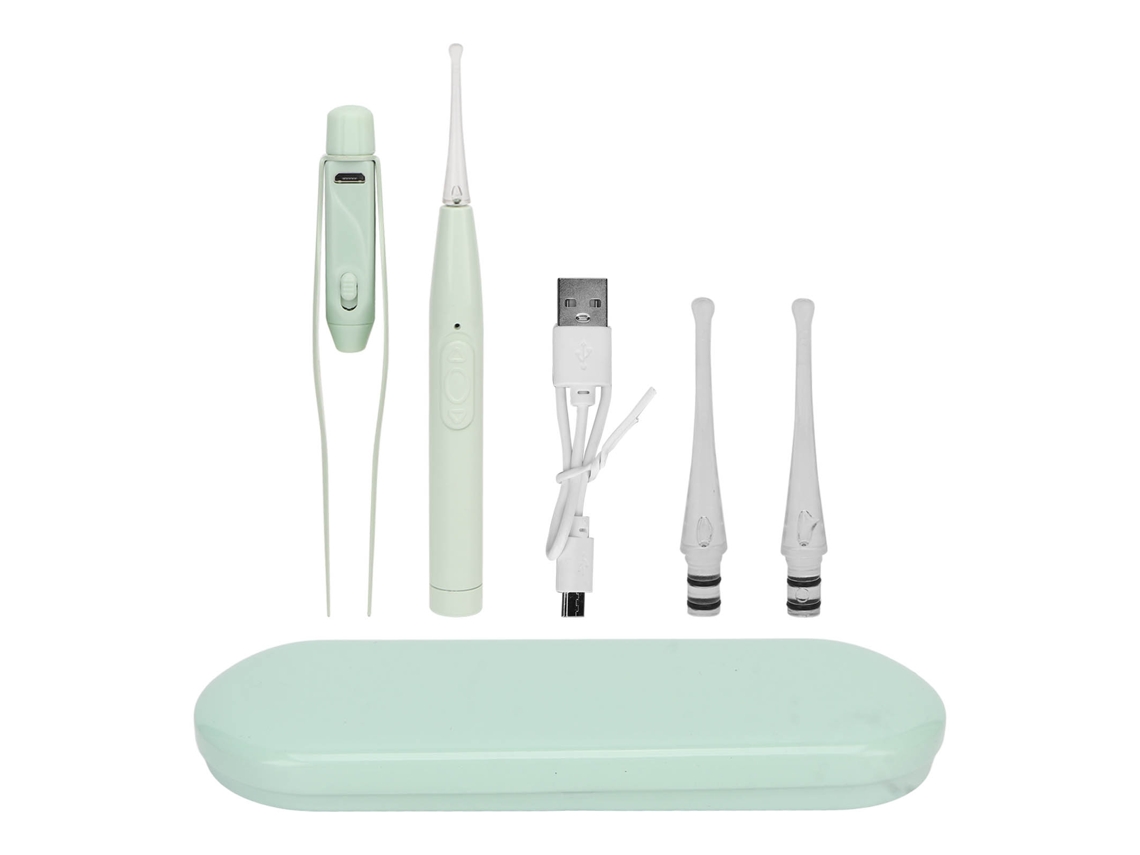 Kit De Remoção De Cera De Ouvido Para Crianças Com Luz Led Para Uso Em Casa