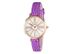 Relógio de Pulso Feminino Estudante Fashion Synoke Simples Quartz Roxo