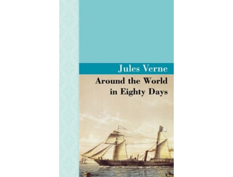 Livro Around the World in 80 Days de Jules Verne (Inglês - Capa Dura)