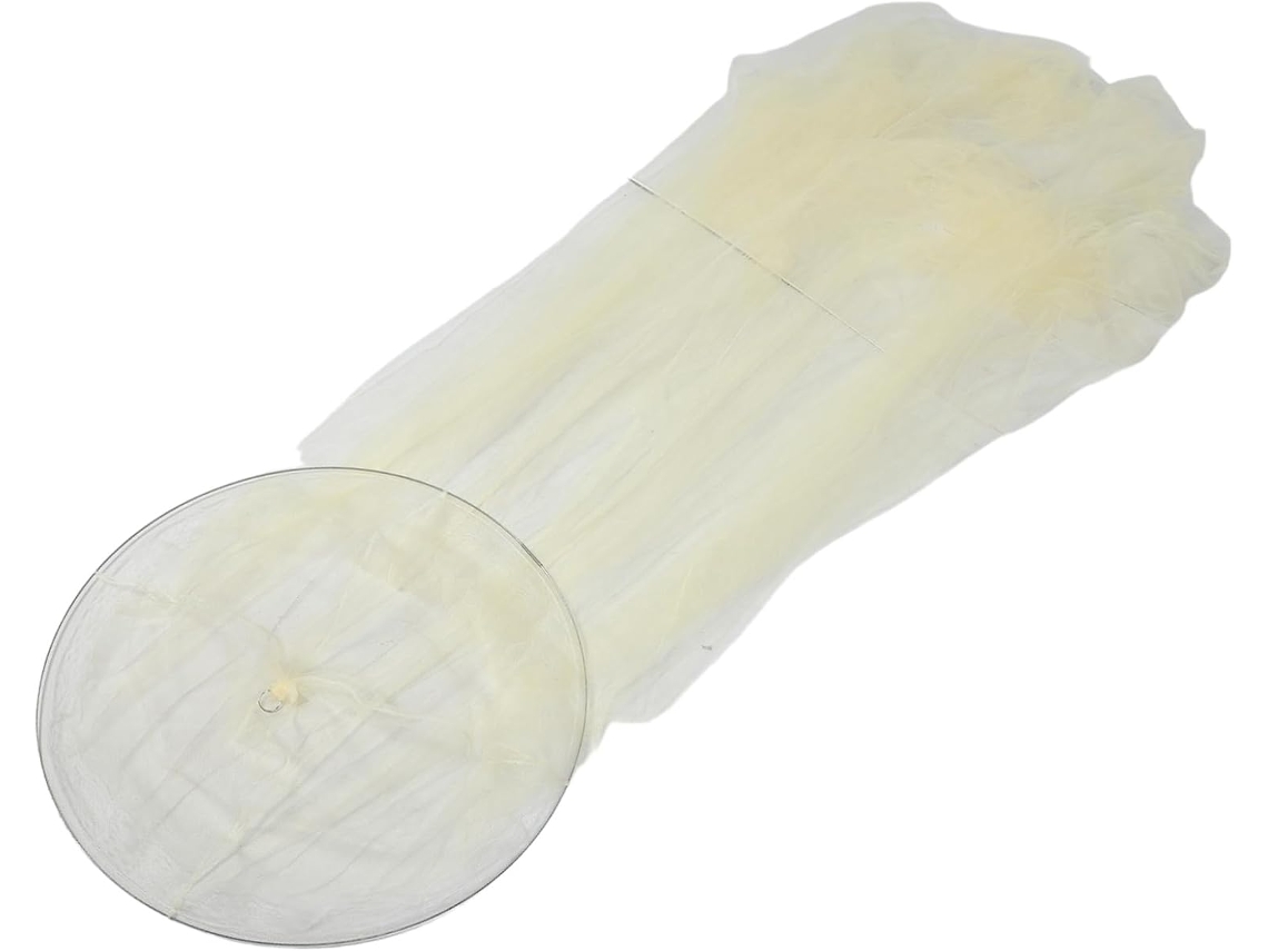 Mosquiteiro Para Cama De Princesa Bege Meninas, Proteção Contra Mosquitos, Poliéster Durável Para Quarto Infantil E