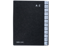 Pasta de Mesa PAGNA Din A4 24 Compartimentos a Z Preto