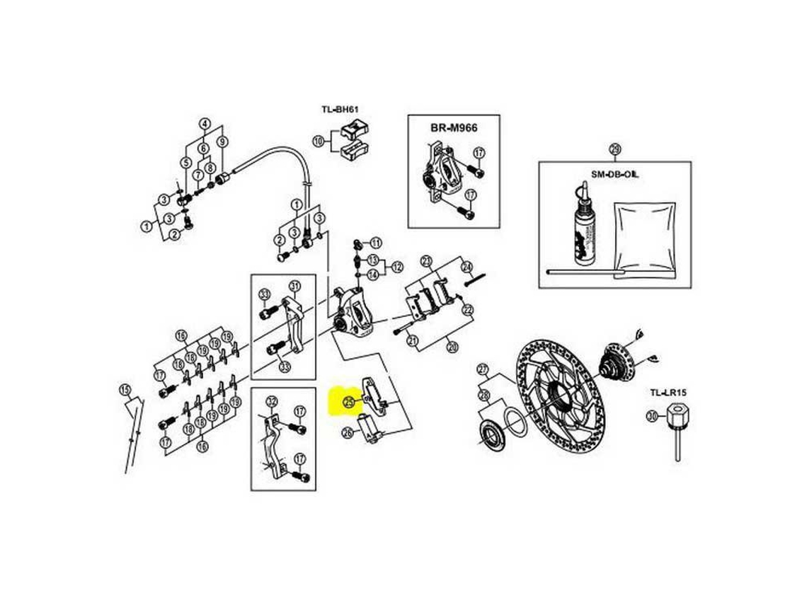 Shimano M965/765 Pad Spacer