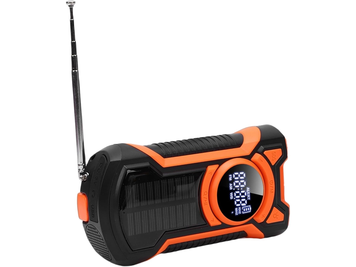 Rádio De Emergência Com Manivela, Resistente À Água, Com Bluetooth