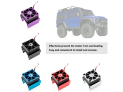 Cooler De Motor Com Controle Remoto Radiador Para Carro Controle Remoto Traxxas Trx-4 Trx-6 G63 1/10 Vermelho