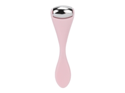 Rodillo De Hielo Mini Para Rostro Y Ojos De Acero Inoxidable Portátil Masaje Reduce Hinchazón Rosa