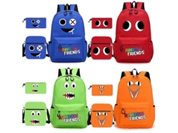 Conjunto Escolar 3 Peças, Arco-íris Com Mochila E Estojo