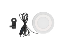 2026 luz Led de Preenchimento para Videoconferências de 5,5 Polegadas, Redonda, 3 Modos, 10 Níveis, Usb, Mesa, Rgb, Clip para Laptop