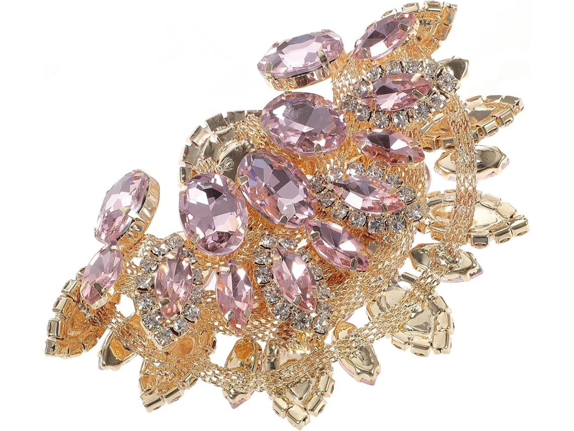 Decoração De Corrente Com Garras De Strass Rosa Para Embalagens E Pacotes.