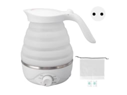 Chaleira elétrica portátil dobrável de silicone 0,7l, plugue EU 220v para viagens LAXISCREED