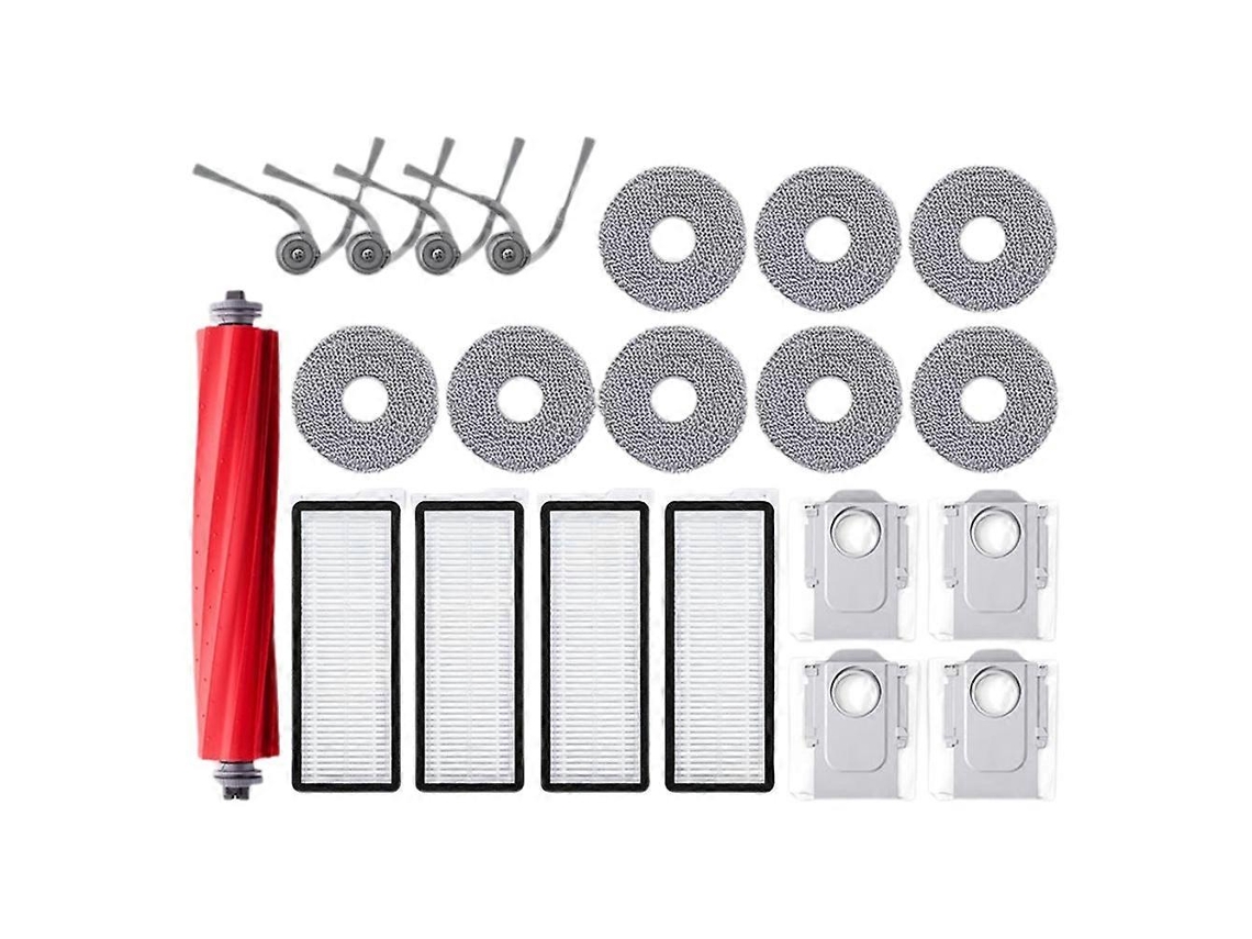 Peças De Reposição Para Aspirador Robô Roborock Qr 798 / Qr 598: Escova Lateral Principal, Pano De Limpeza, Filtro Hepa E Saco De Pó._ozo