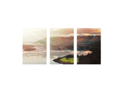 Laxiscreed Conjunto De 3 Peças De Pintura A Óleo Com Paisagem Para Decoração De Interiores