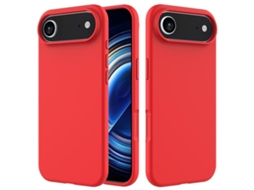 Capa De Silicone Para Iphone Air - Cor Sólida - Vermelha