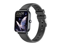 (preto) Pulseira Inteligente Com Tela Colorida De 1,75 Polegadas E Pulseira De Silicone, Compatível Com Chamadas Bluetooth.