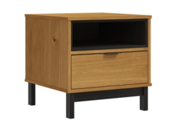 Side Table, Side Tables Vidaxl Marrom Madeira De Pinho