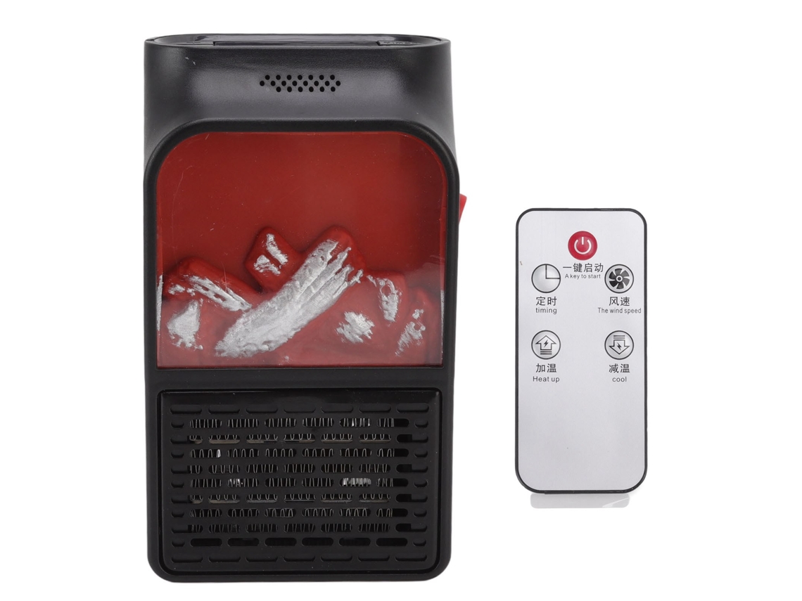 Aquecedor de Chama Mini 1000w Ptc S/MARCA