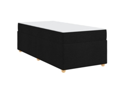 Estrutura da Cama com Colchão Preto Tecido MAISON EXCLUSIVE 100x200 cm