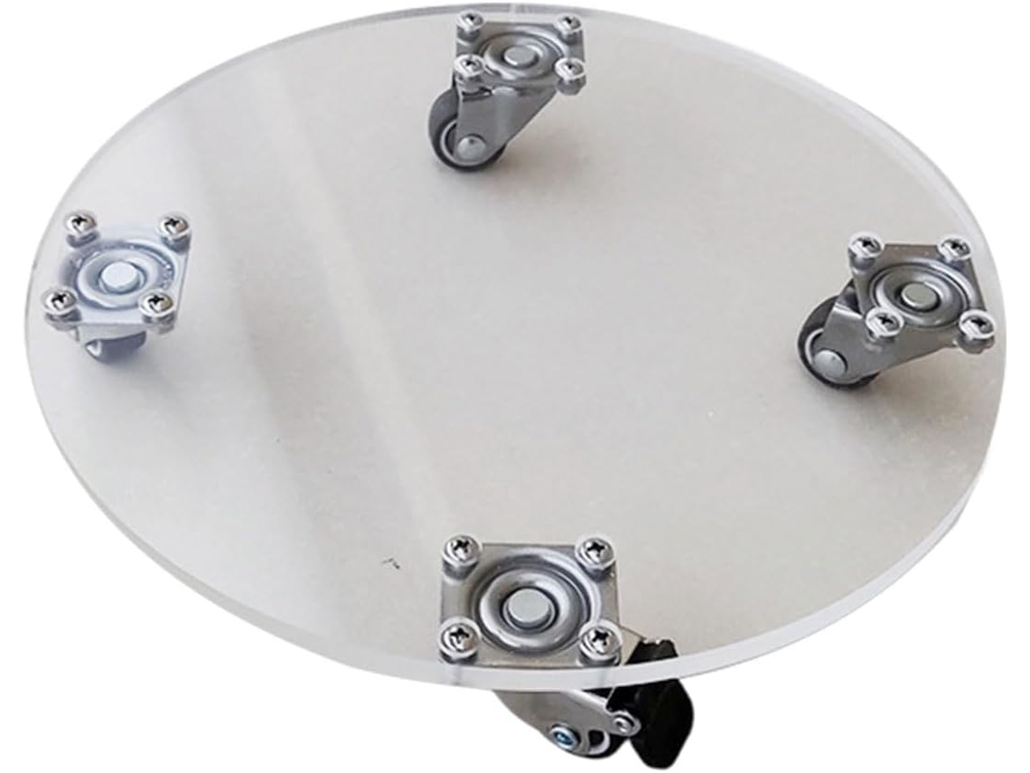 Suporte Para Plantas Robusto Com Rodas, Base Quadrada De Metal, Adequado Para Uso Interno Ou Externo.