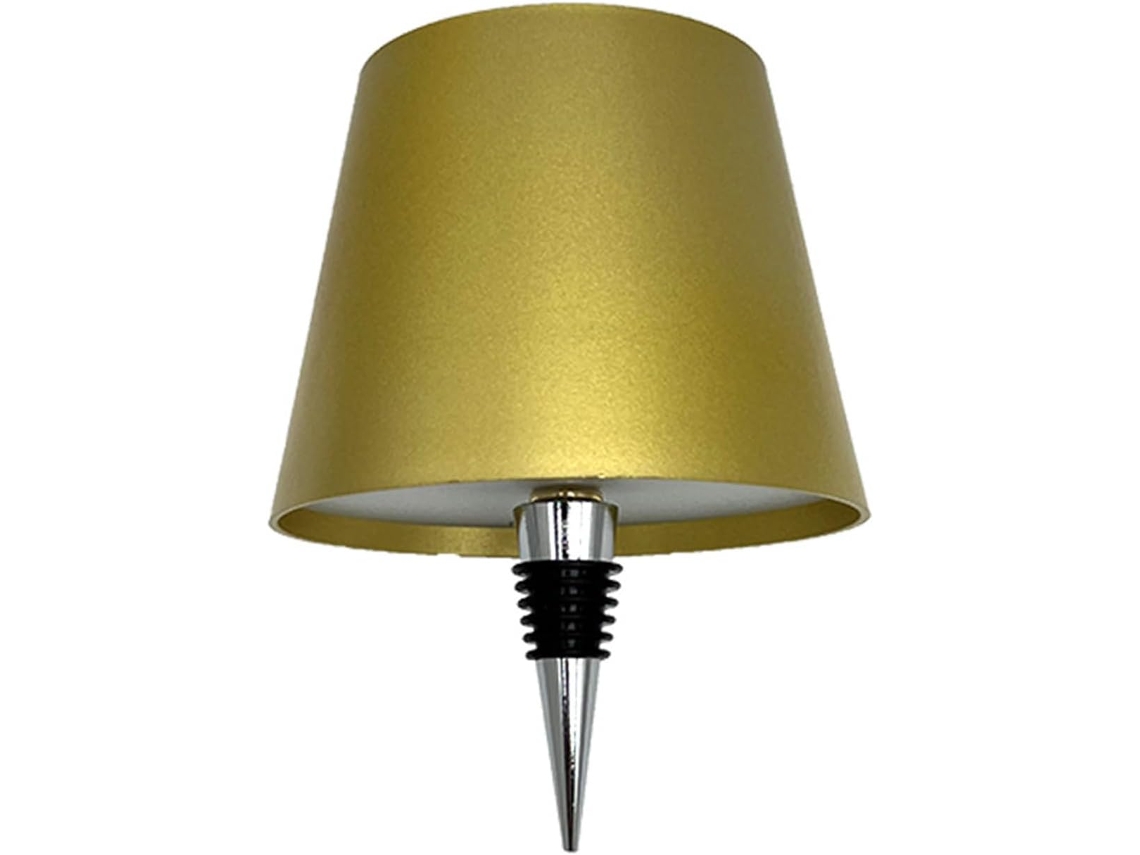 Luminária de mesa para garrafa com controle de toque leve, ajuste contínuo de intensidade, 3 núcleos, luz noturna.