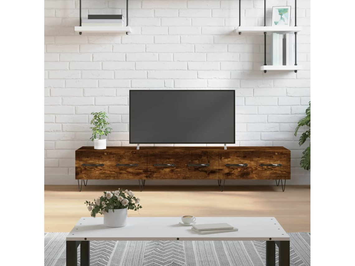Vidaxl Móvel de Tv 150x36x30 Cm Derivados de Madeira Carvalho Fumado