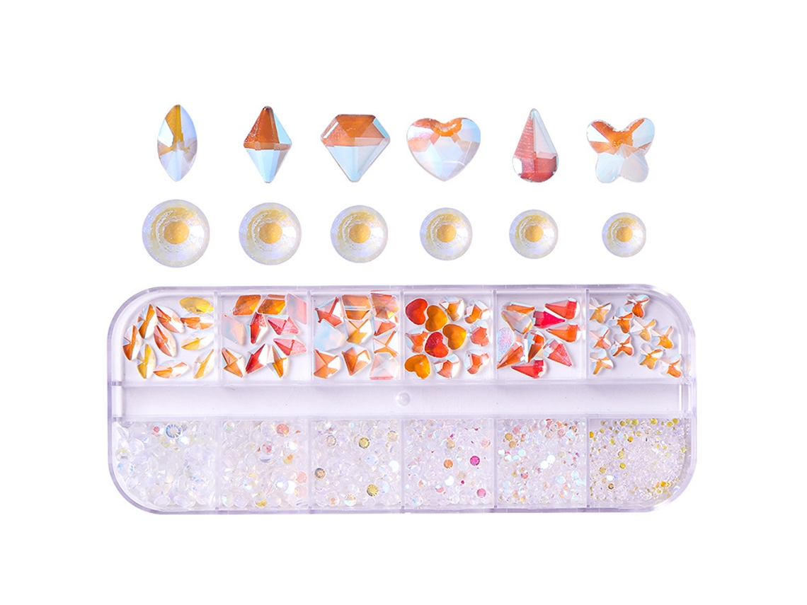 Nail Art Strass Pedras Preciosas Para Unhas Para Diy Artesanato Maquiagem Dressup Manicure Decoração -St-12 ZMDECQNA