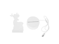 2026 lâmpada de Noite de Cervo 3d Led Usb Mesa Lâmpada de Cabeceira para Halloween Natal Presentes Infantis