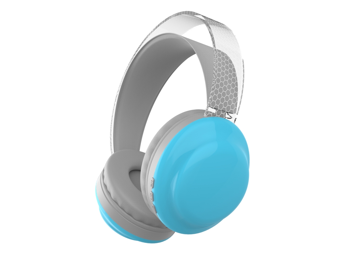 (azul) Fones De Ouvido Sem Fio, Compatíveis Com Bluetooth, Com Uma Faixa De Cabeça Transparente Iluminada.