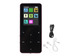 Player Mp3 Mali com tela touch 1.8 polegadas, som lossless, Bluetooth, 4gb, rosa | S/MARCA
