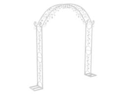 Suporte Para Arco De Casamento, Design Elegante Em Metal, Grande Tamanho, Branco