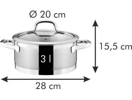 Tacho  President com tampa (20 cm -  3.0 l)