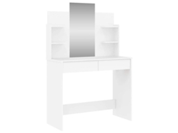 Cômoda com Espelho 96x39x142 Cm Cor Branco MAISON EXCLUSIVE